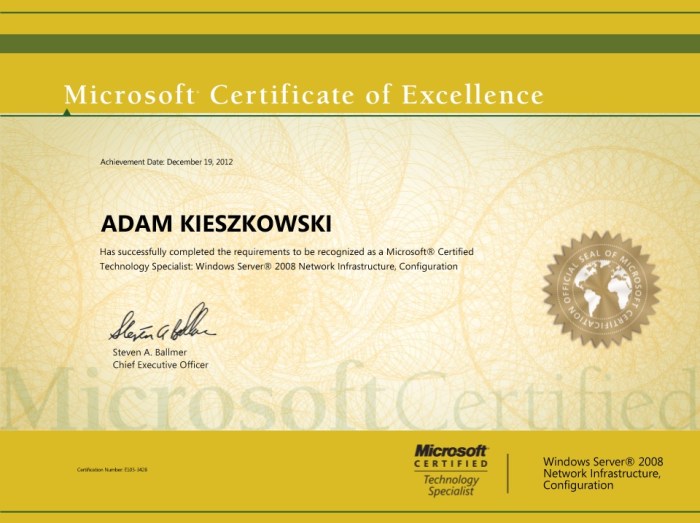 Certified technology specialist